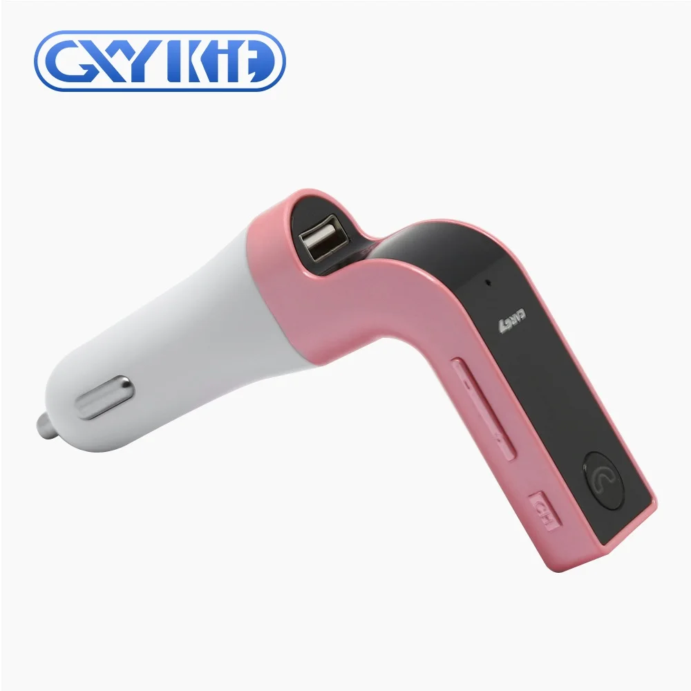 New GXYKIT G7 Car MP3 Audio Player Bluetooth Car Kit wireless FM Transmitter aux Handsfree Calling USB phone Charger