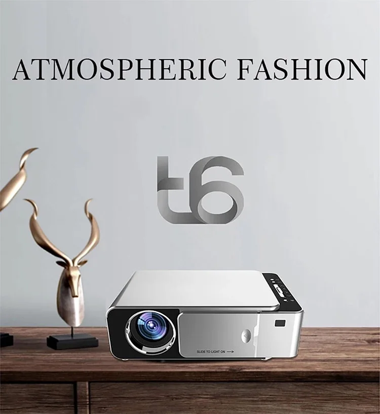 
T6 Home Theater Projectors Full HD 720P mini 4k multimedia projector 