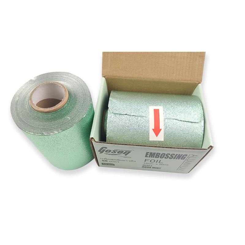 375Ft Embossed customized color foil roll for hair salon hair coloring hair foils rolls for hairdresser