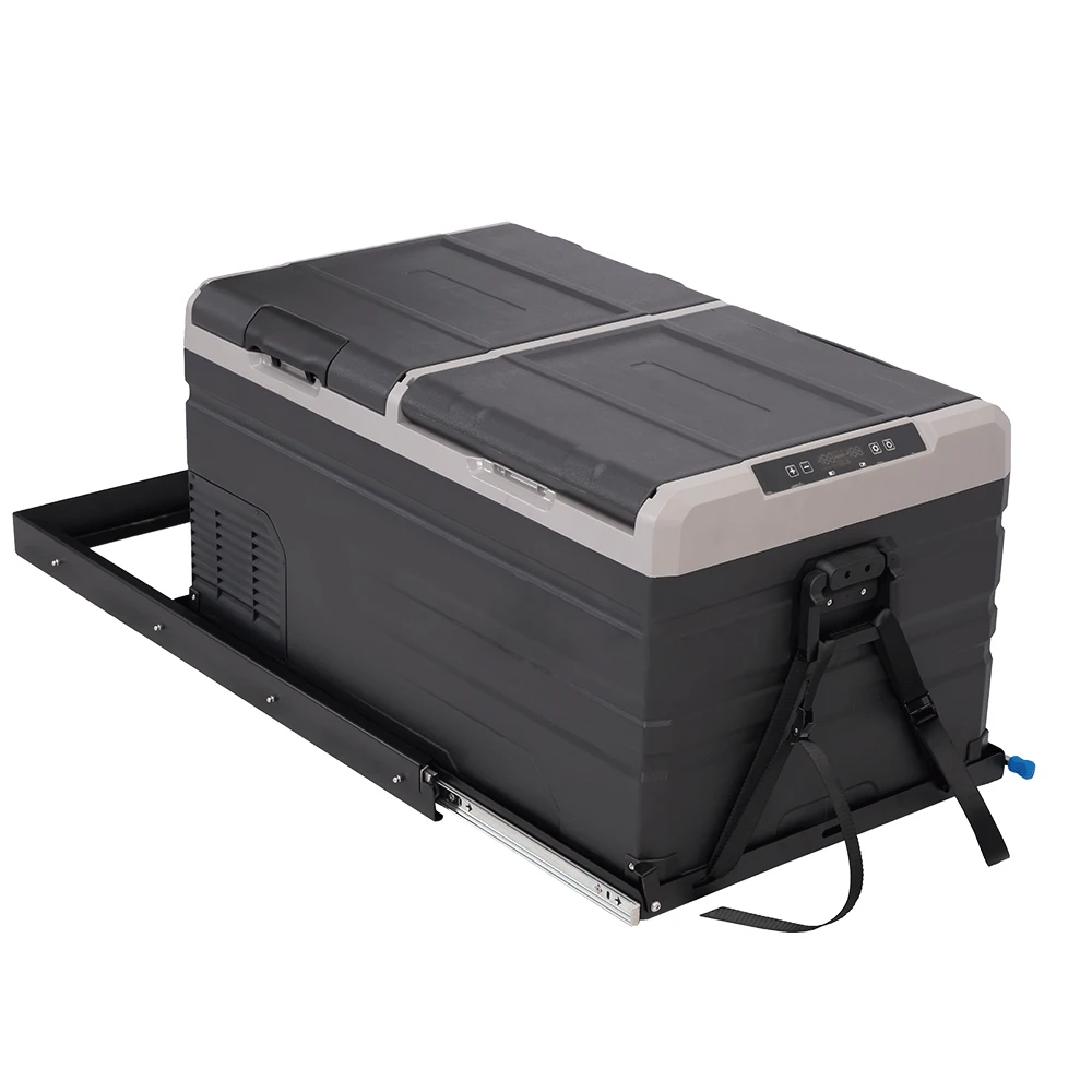 MU TWW95 12volt Fridge 12/24v Car Fridge Freezer With Compressor Car Home RV 95L Camping Fridge Refrigerator With Wheels