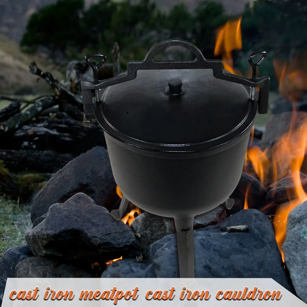 Hot selling cast iron pressure cooker pot Enameled Cast iron cauldron poland Pressure Pot with Three Legs