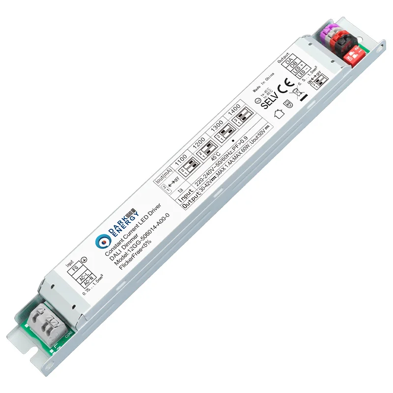 Темный энергетический заводской светодиодный драйвер постоянного тока Dali Driver Led 50 Вт 900-500 мА 30-42 В