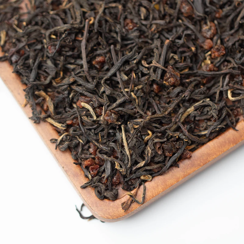 loose fruit tea leaves Lychee Black Tea custom flavored tea dropship