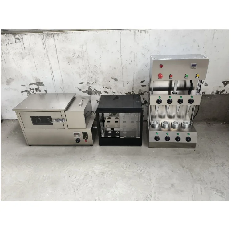 Electric pizza cone oven maker Warmer Showcase pizza cone packaging pizza cone machine With Production Line