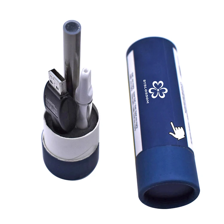 
custom logo vape tube packing can hold three electronic cigarette pen button cylinder packaging box with EVA lining 