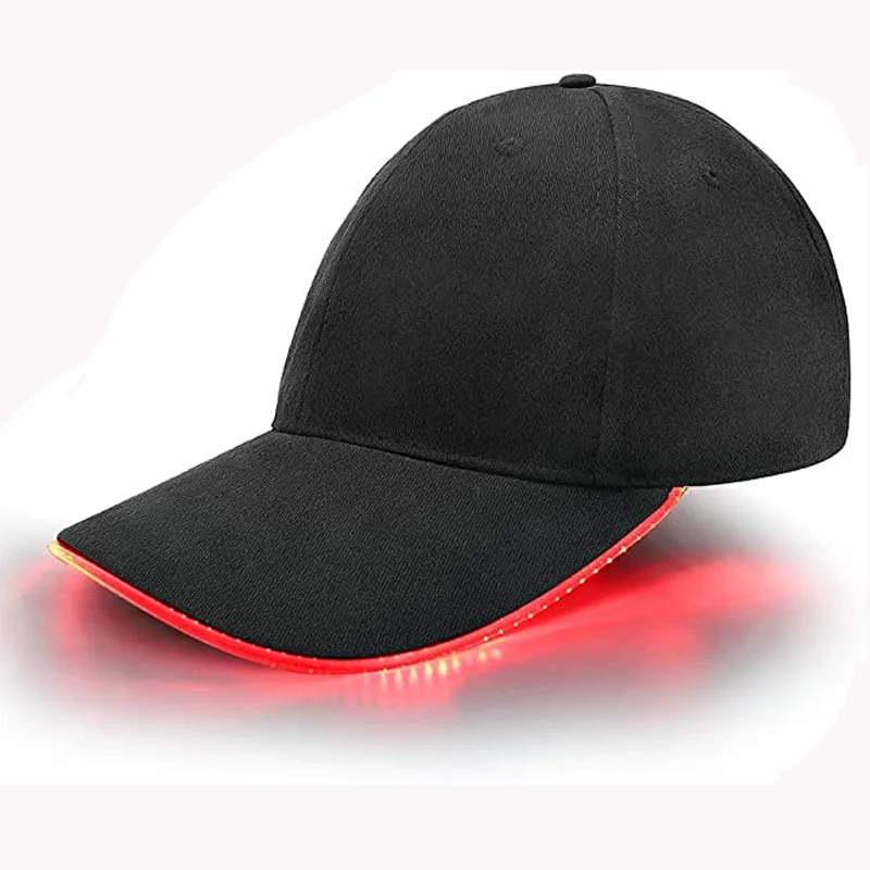 LED Hat Light Up Baseball Cap Flash Glow Party Hat Rave Accessories for Festival Club Stage Hip-hop Performance