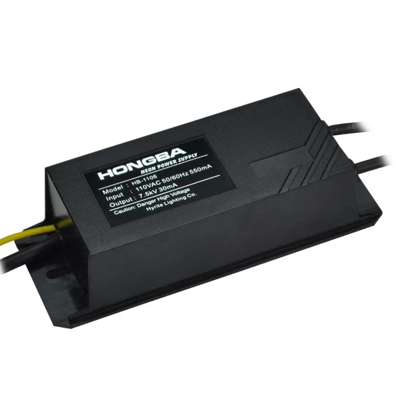 110 в электронный неоновый Световой трансформатор 7 5 Kvac выходной водонепроницаемый высокочастотный высоковольтный нагрузка