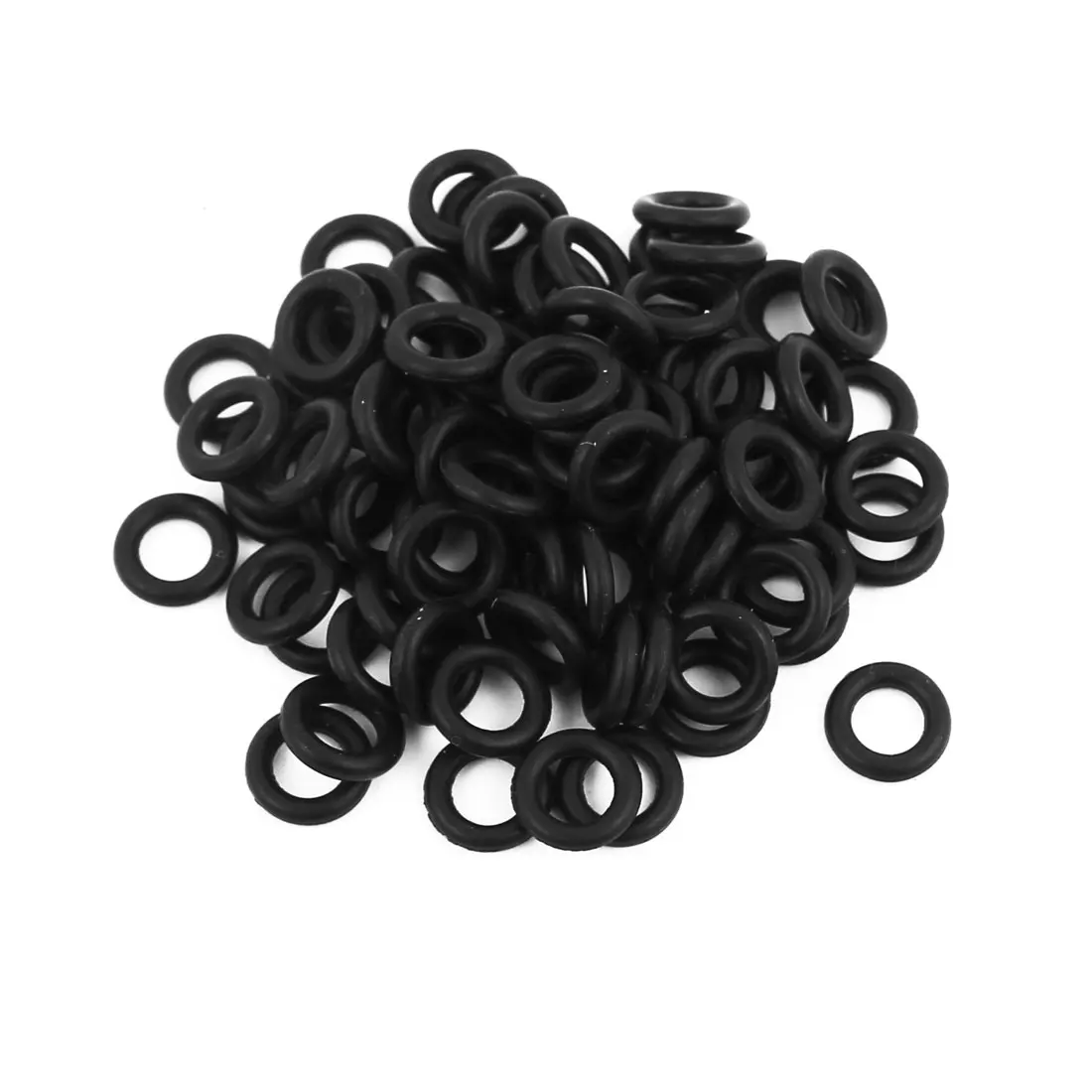 86pcs 9mm x 2mm Nitrile Butadiene Rubber O Ring Oil Sealing Ring Gasket Black