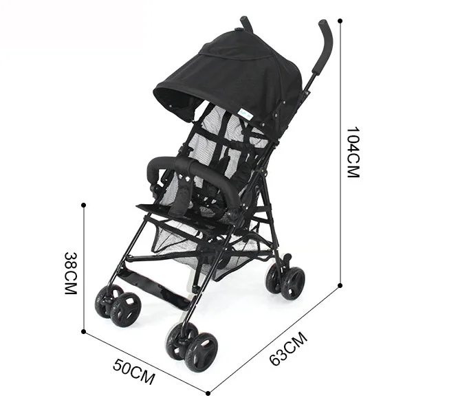 MH290 Baby Stroller Folding Car  Baby Stroller Portable Four Wheel Stroller Manufacturer Direct Sales