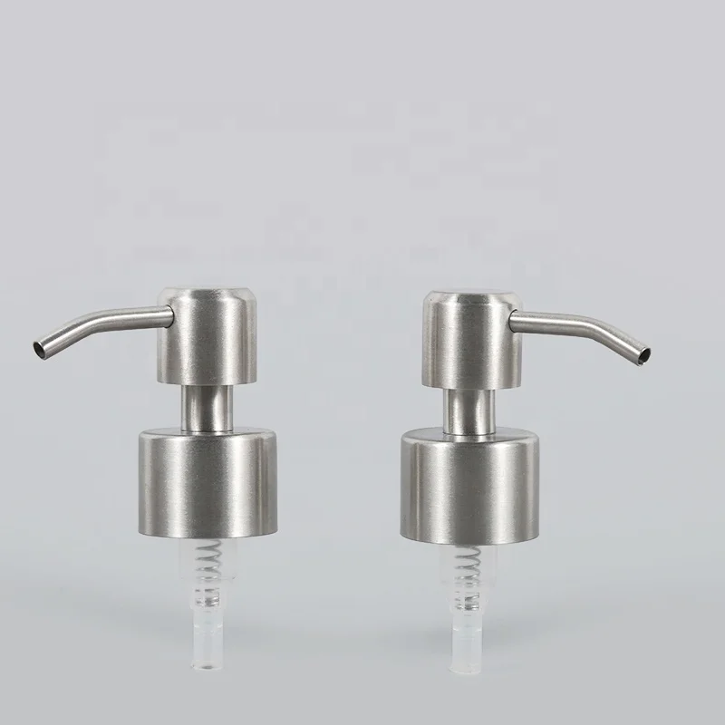 28/410 24/410 Wholesale Output Metal Stainless Steel Black Matte Lotion Bottle Pump Dispenser Foaming Pump