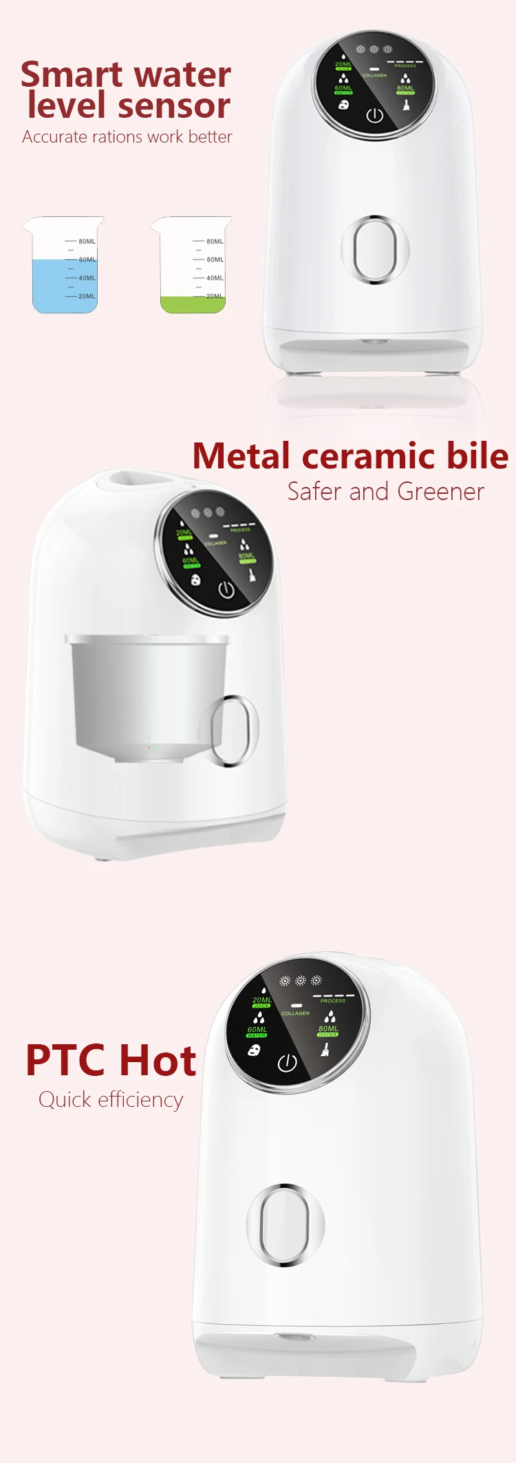 PSB automatic smart diy fruit and vegetable facial face mask maker making machine