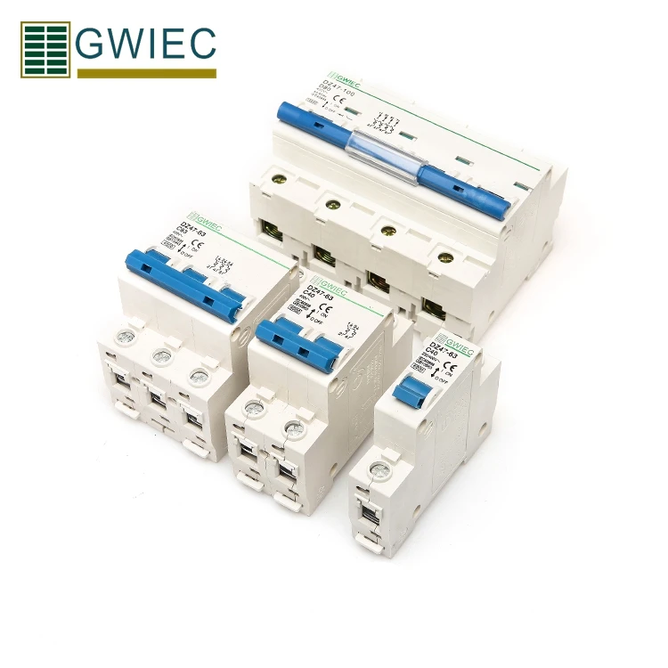 Gwiec 20A 4-полюсный автоматический DZ47-63(C45N) Мини-автомат защити