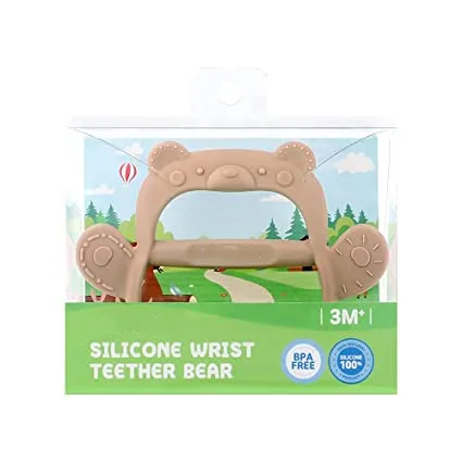 Оптовая продажа милый мягкий браслет без бисфенола А кольцо в форме Луны радуги силиконовые детские жевательные прорезыватели для зубов на заказ игрушки подарок Se