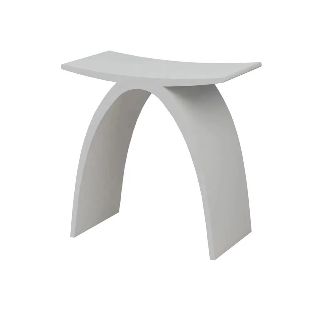 Shower Room Accessory for Bath and Shower Shower Stool Seat Artificial Stone Bathroom Bench