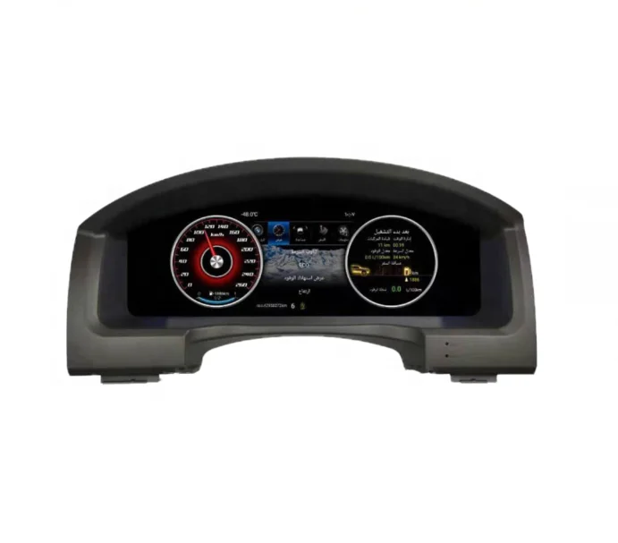 Car LCD Dashboard Digital Instrument Cluster Android Touch Screen Multifunction Speedometer For Toyota