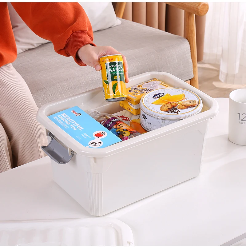 2024 Wholesale Household Decorative Stackable Home Organizations Other Bin Plastic Container With Lid Toy Storage Boxes