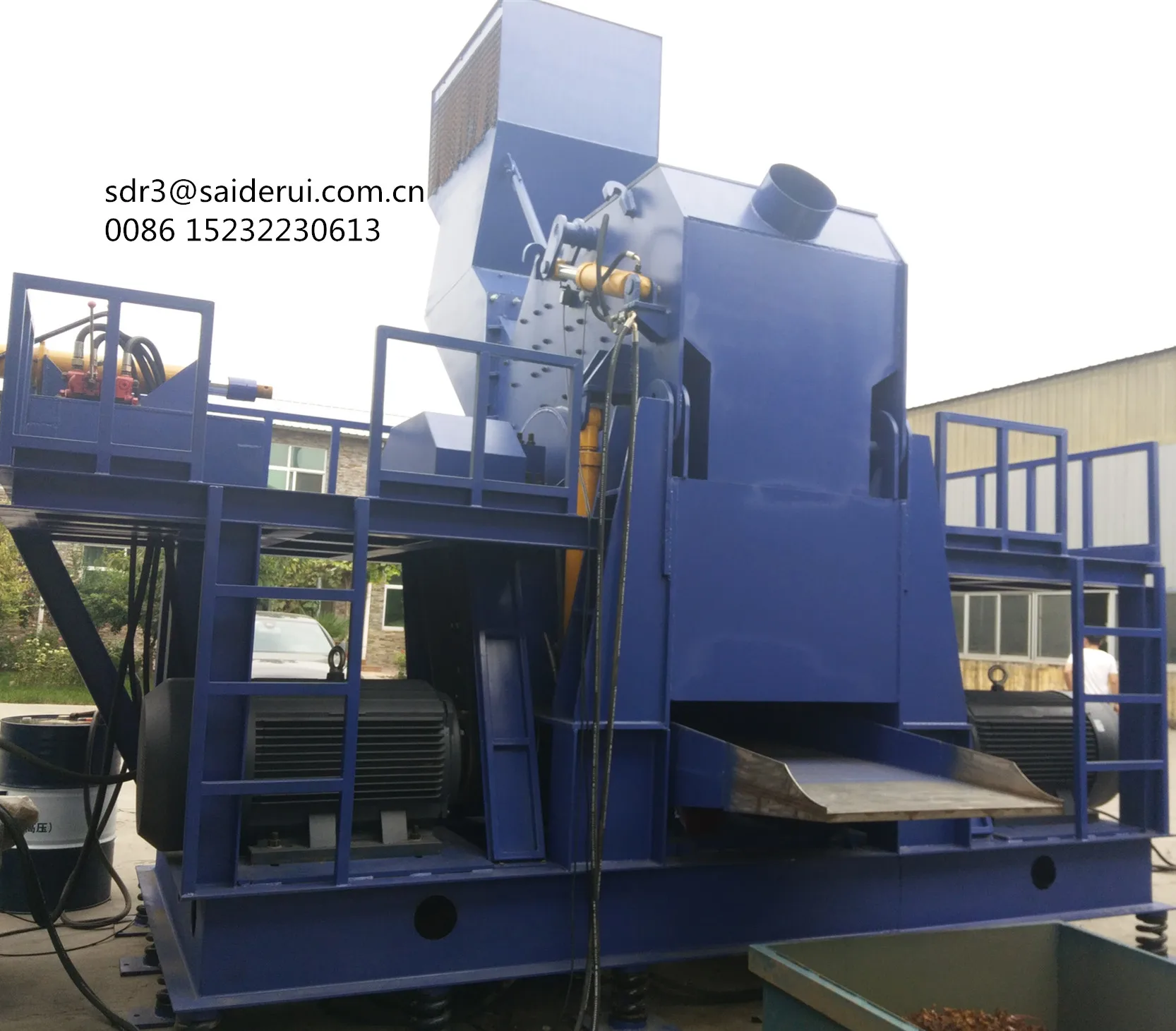 High Capacity Scrap Metal Crusher Machine/ Electric Hammer Mill shredder