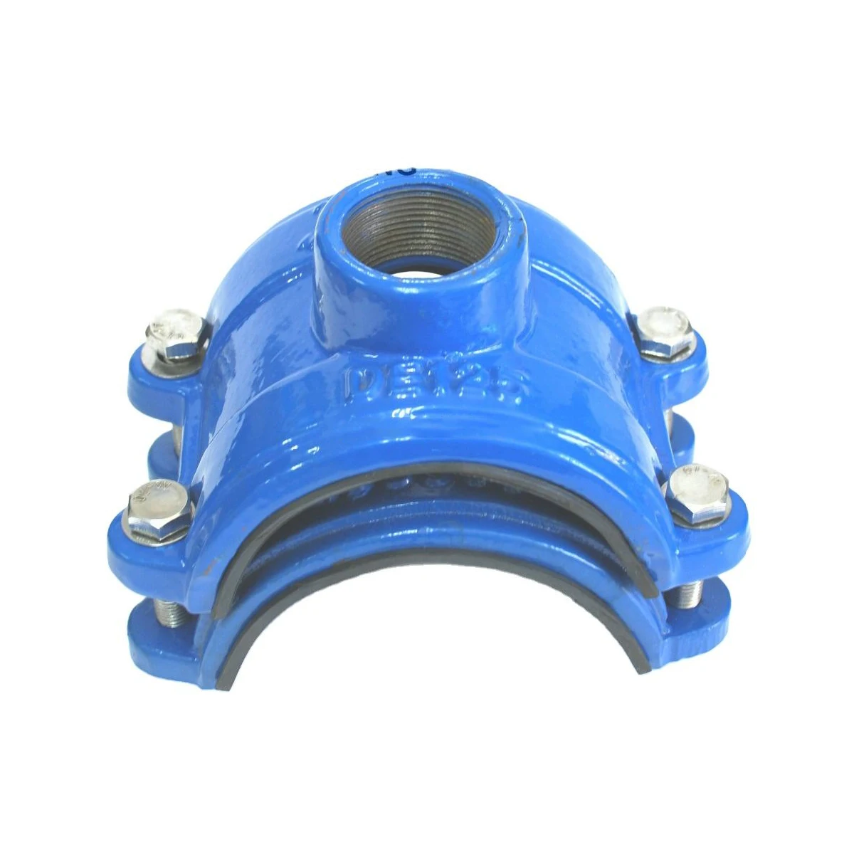 2024 PVC pipe thread branch ductile iron pipe saddle tee with pipe clamp thread branch