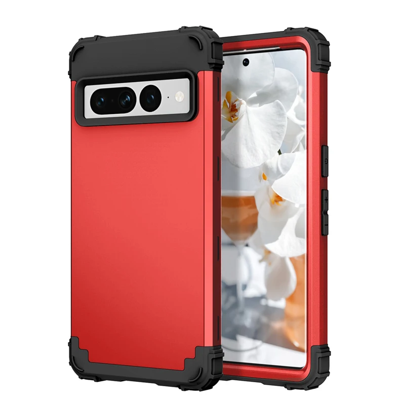 Heavy Duty Hybrid Armor Defender Fashion 3 in 1 High Impact Shockproof 360 Full Protective For Google Pixel 7 6 6A 5 5A Pro Case