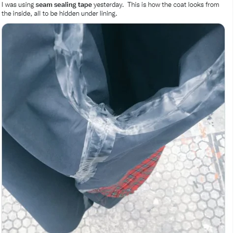 Black Heat Activated Tape Waterproof Iron On waterproof iron on backing seam sealing tape tent