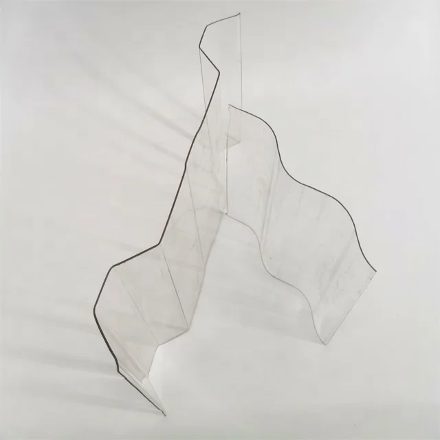 Легкий поликарбонатный прозрачный гофрированный кровельный лист