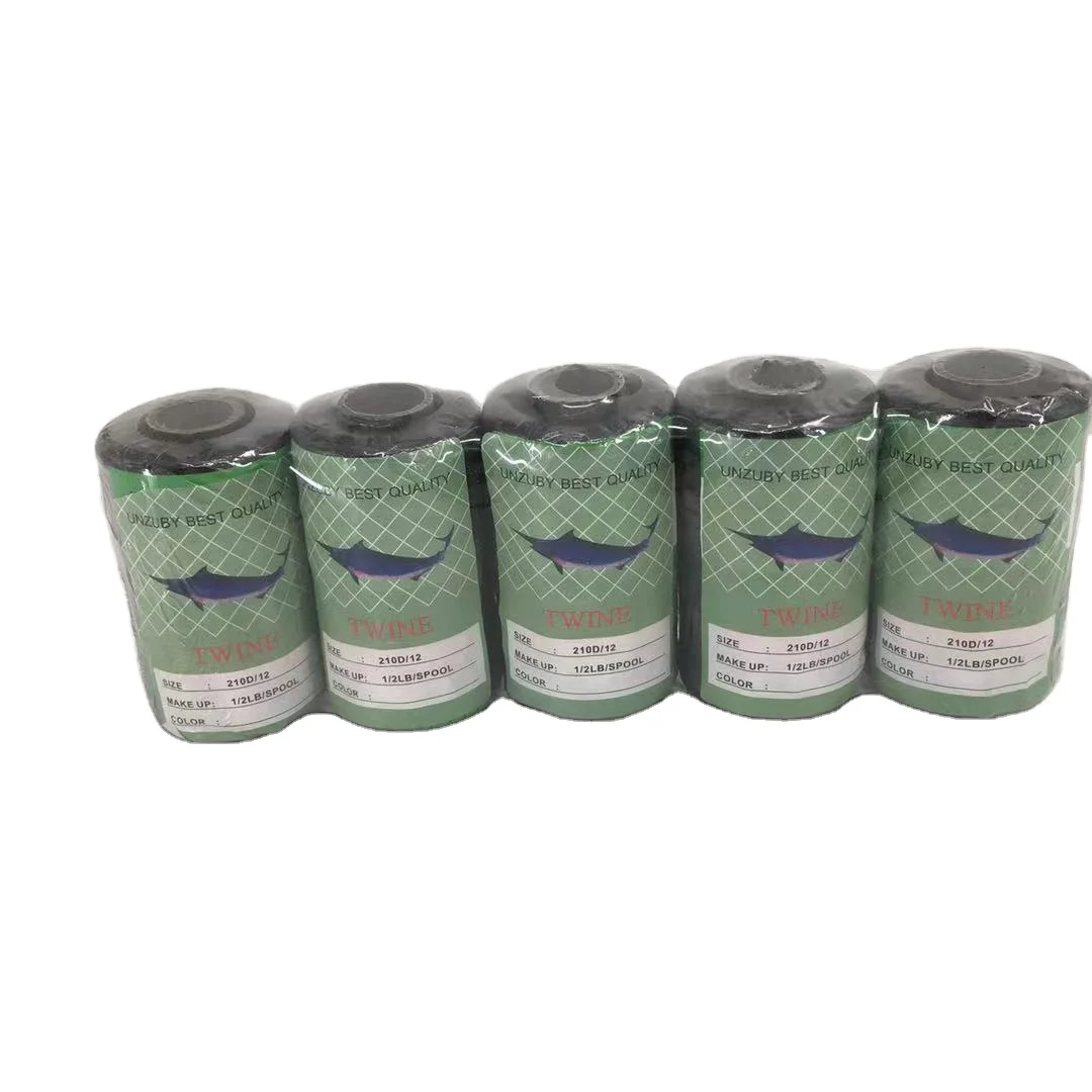 Прямая продажа с фабрики 210D 12 1/2LB 210D рыболовный шпагат, нейлоновый шпагат для изготовления рыболовной сети