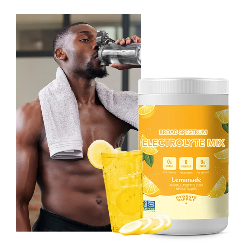 Private Label OEM Sports Nutrition Hydration Supplements Energy Drink lemon Flavor Keto Electrolyte Powder prime hydration drink