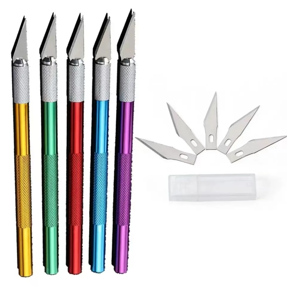 1 комплект высокоточный нож для резьбы по дереву ножи из нержавеющей стали творчества скрапбукинга стенсимодели с 5 лезвиями