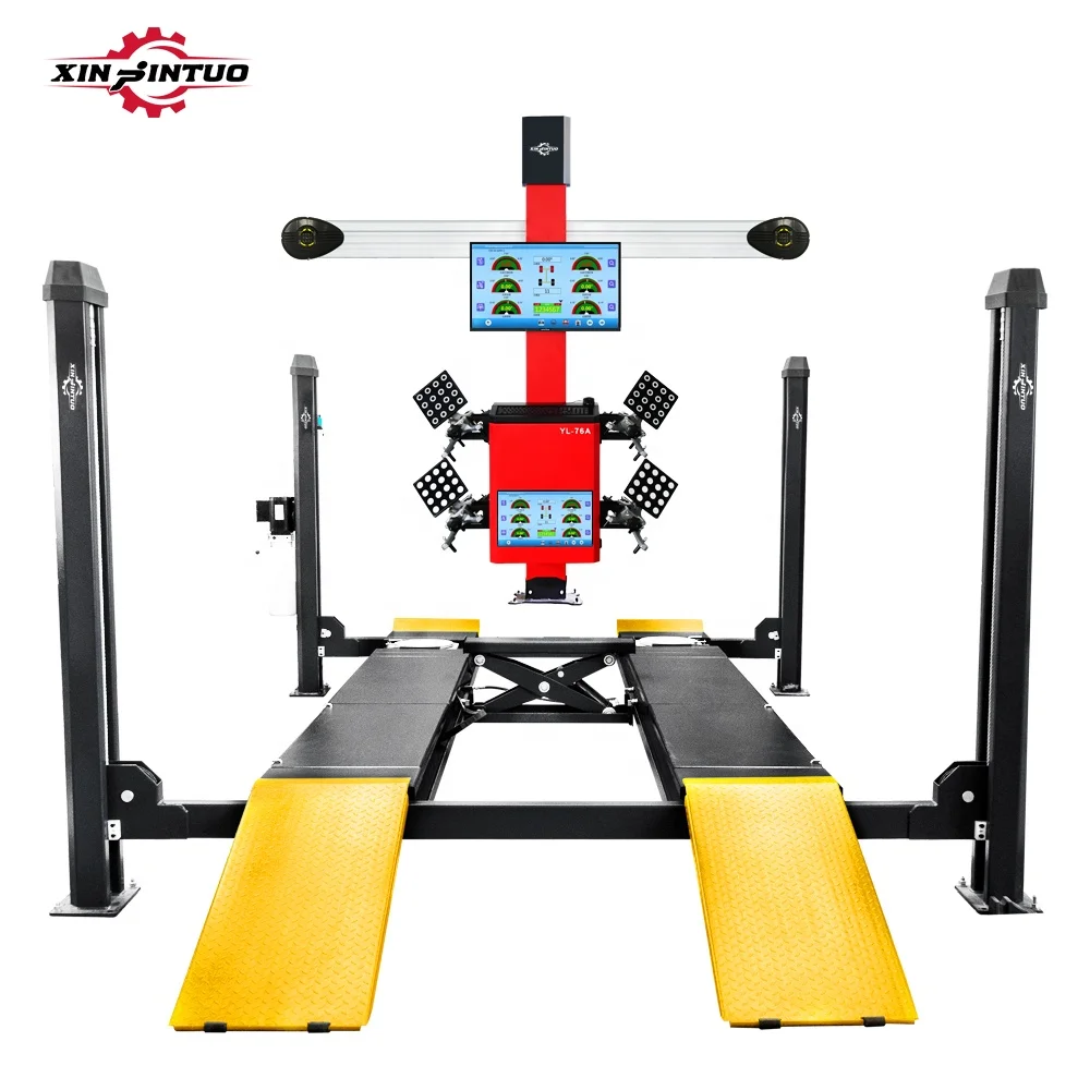 Xinjintuo sale A full set of car lift 3d wheel alignment Tire changer machine and wheel balancer combo