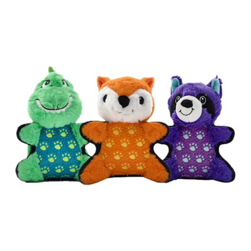 Custom High Quality Pet Chew Toy Animal Shape Soft Eco Friendly Latex Plush Cartoon Fun Squeaky Durable Dog Toy