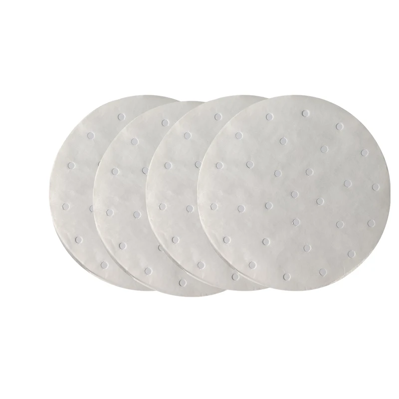 8 дюймов с антипригарным покрытием перфорированные пергамент отпаривания бумага для выпечки для приготовления пищи на пару