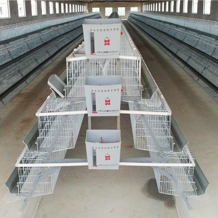 Best Factory price chicken cage system A type 4 tires chicken batteries cage