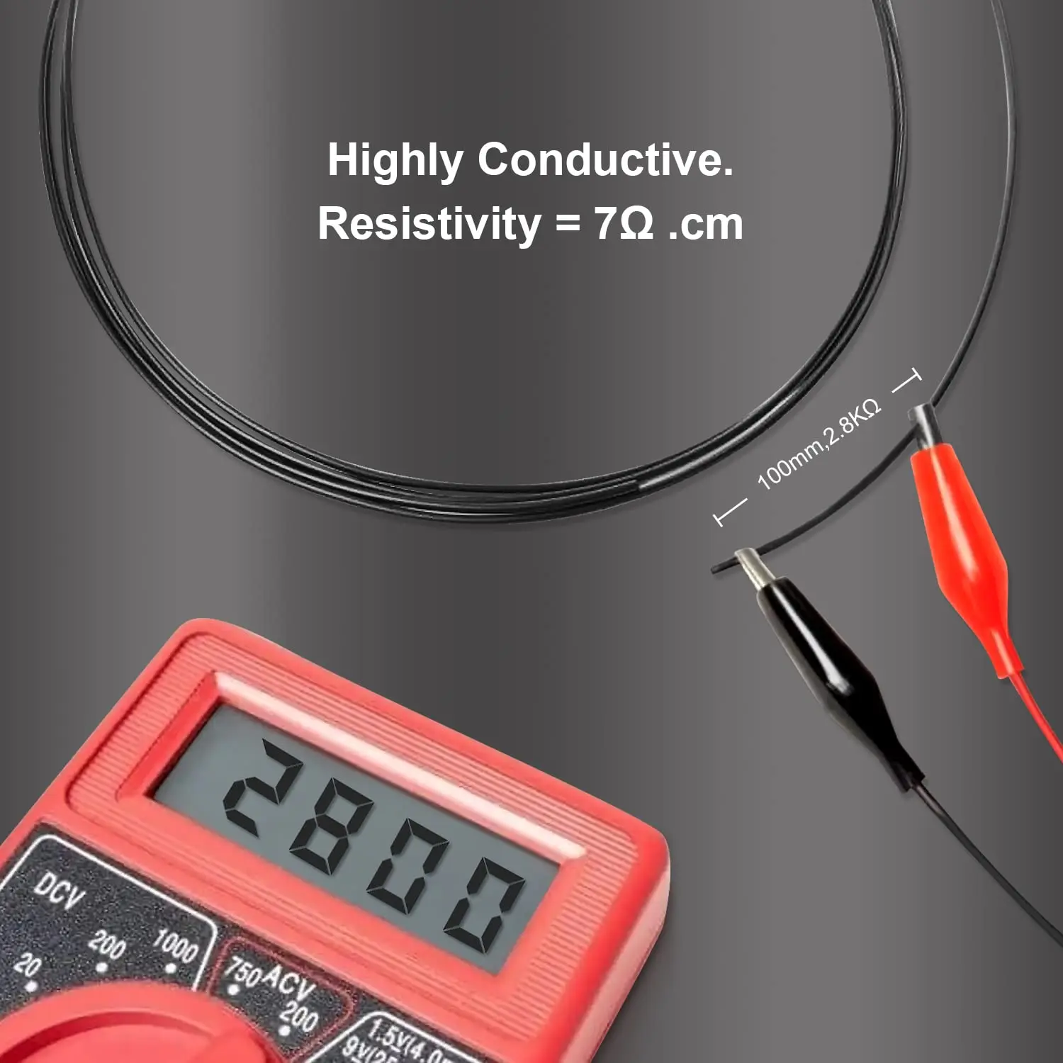 YOUSU проводящая нить пла 175 мм 1 кг нить для 3d принтера нить для 3d принтера проводящая нить пла