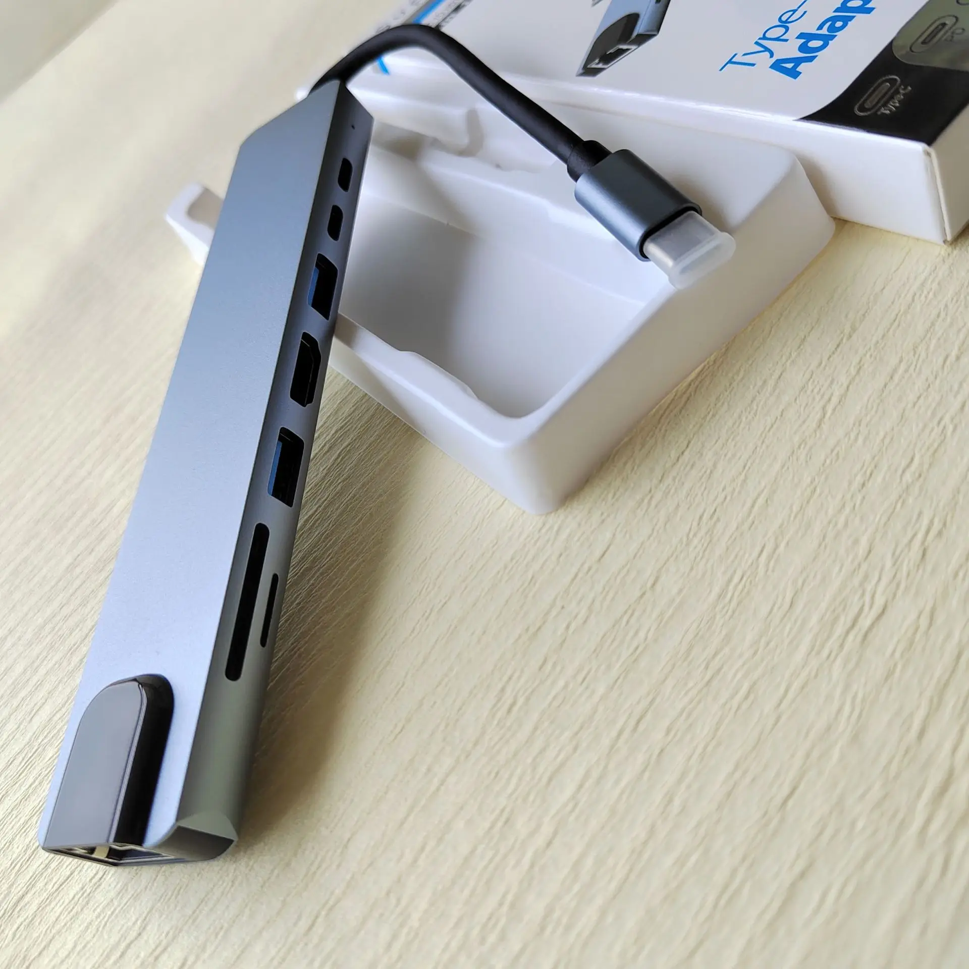 8 в 1 Type C концентратор с HDTV сетью Ethernet TF/SD кард-ридер 2 USB и PD 100 Вт 3 0 RJ45 м для сотовых телефонов ноутбуков