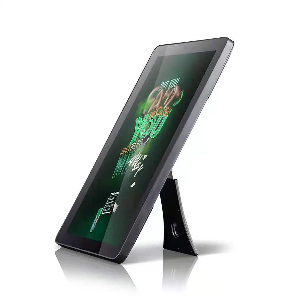 10.1 Inch capacitive multi touch interactive AD media display wifi Android wireless player