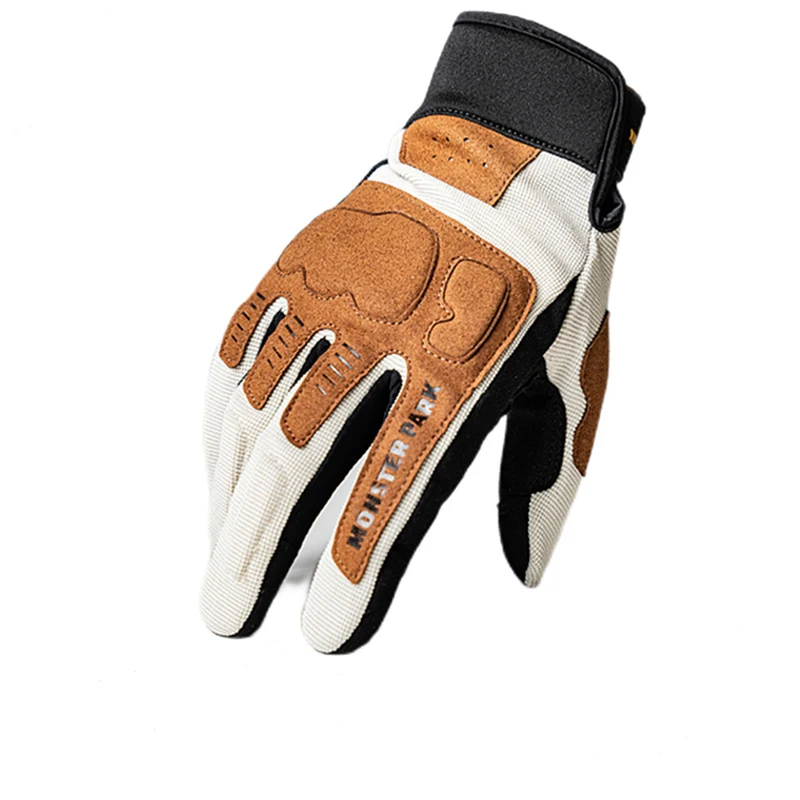 Защитные перчатки для мотоцикла MONSTER PARK, мужские перчатки для езды на мотоцикле и велосипеде