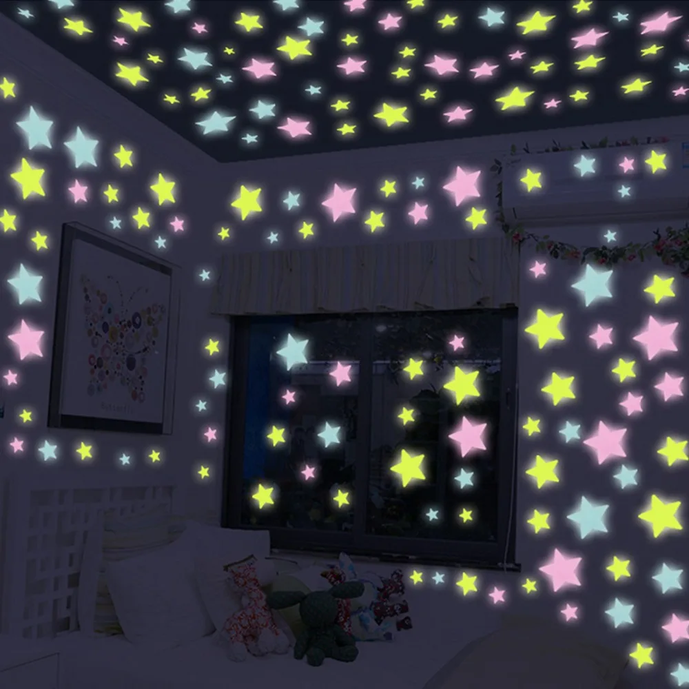 Luminous Stars Glow shooting Star wall Sticker
