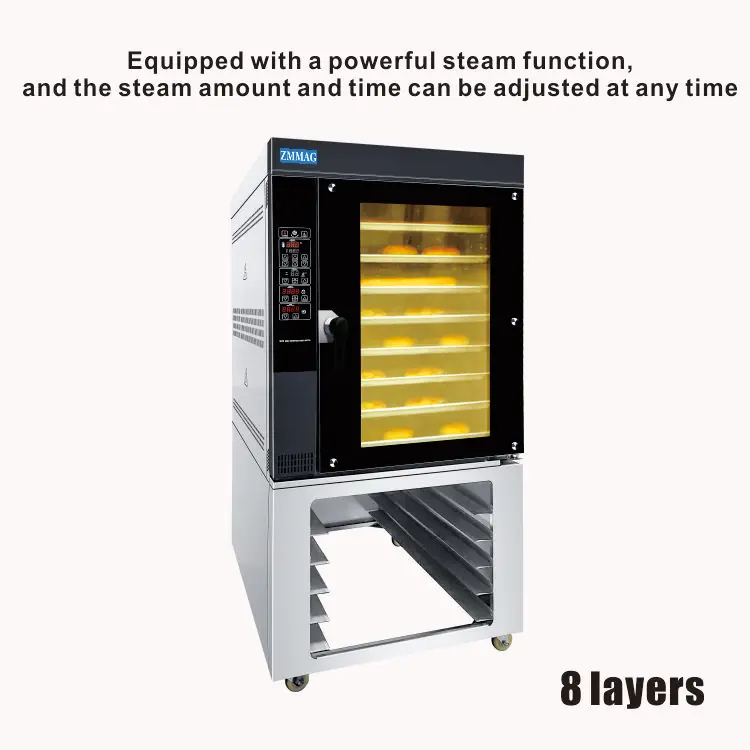 High Quality Bakery Equipment 8 Trays Hot Air  Circulation Oven Industrial Hot Air Convection Oven