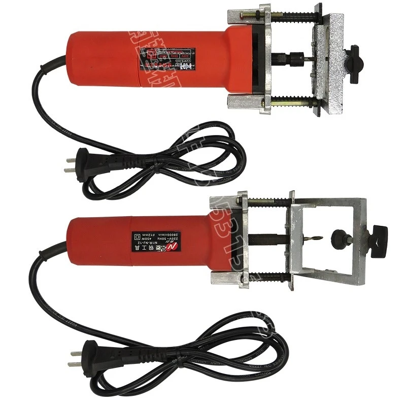 Portable electric pvc window water slot milling machine for plastic door