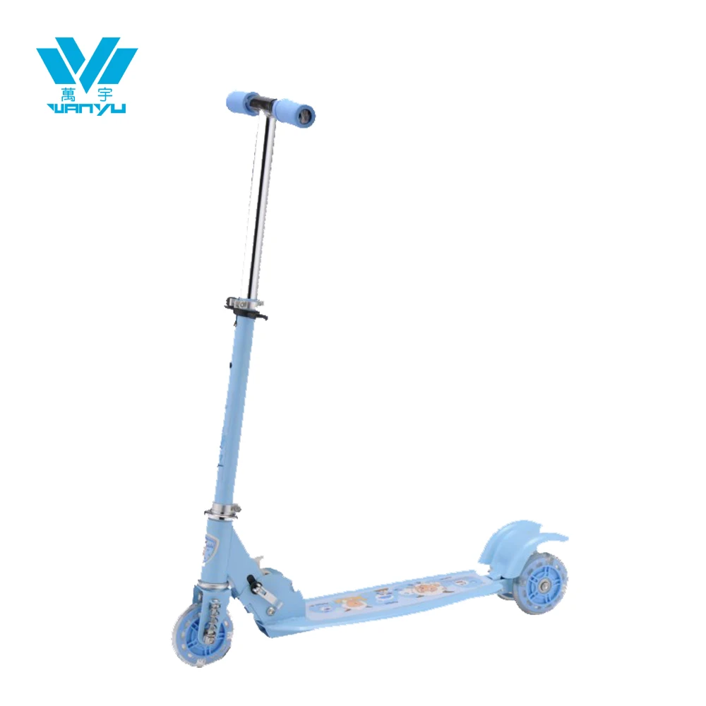 new design customizable high quality 95mm PU wheels kids toy scooter