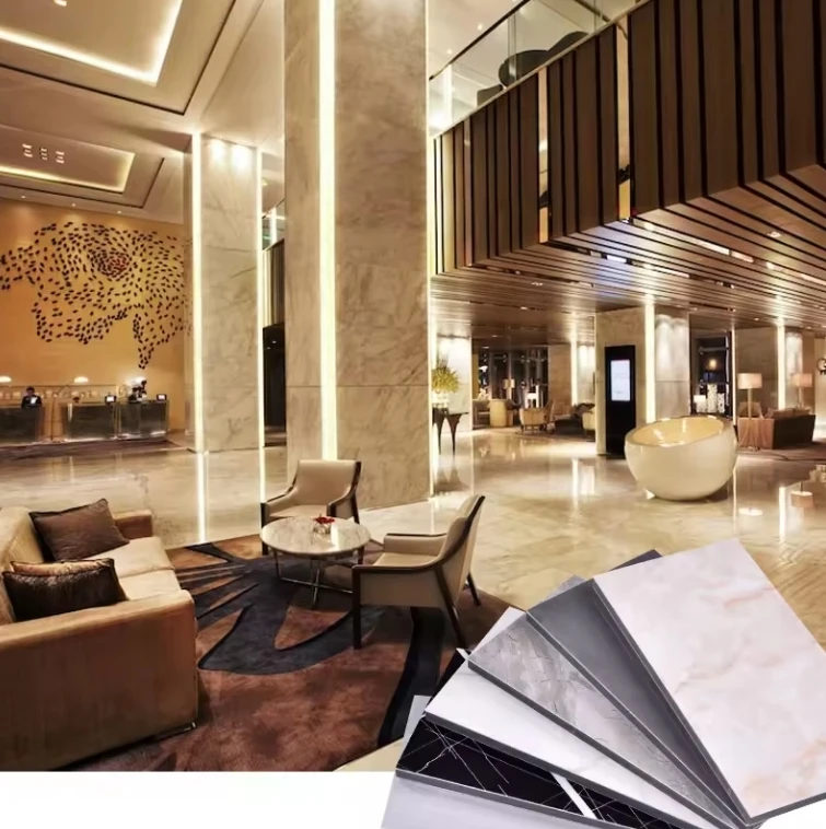 3mm 4mm 5mmStone Look-Like Interior/Exterior Curtain Wall Wall Cladding Panel Aluminum Sheet Aluminum Composite Panel