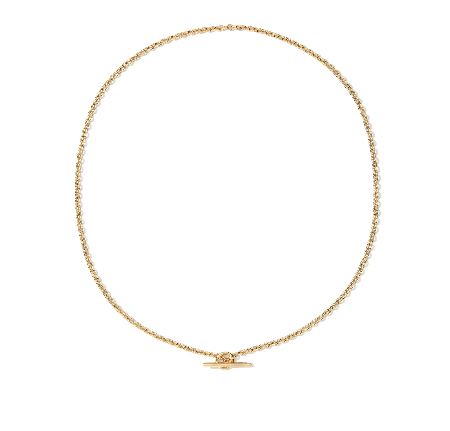 Milskye classic fashion fine jewelry for women 925 silver 18k gold cable toggle necklace