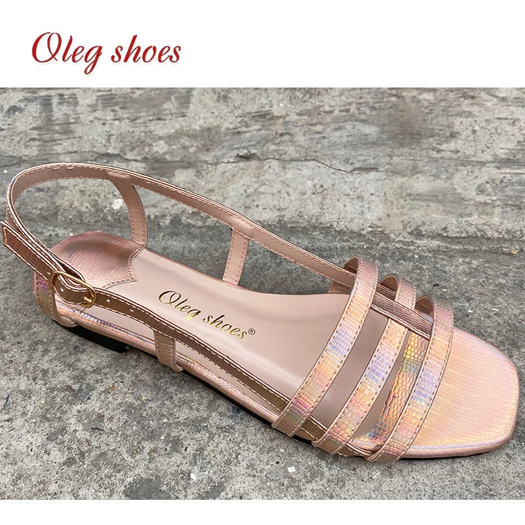  Модные дизайнерские сандалии Olegshoes для девушек модель 2021 года женские элегантные туфли на плоской