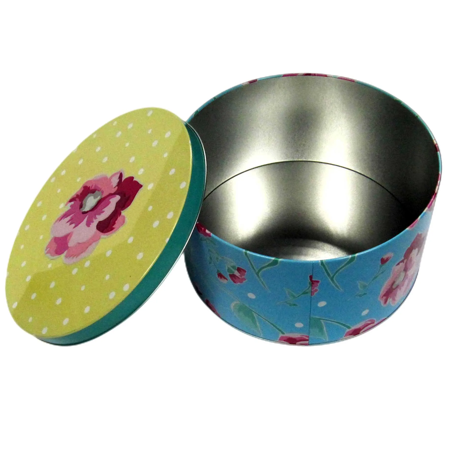 SUNSHINE Cake Cookie Chocolate Mooncake Round Metal Tin Box Foods Storage Sweets Weeding Color Printed Cute Round Tin Boxes