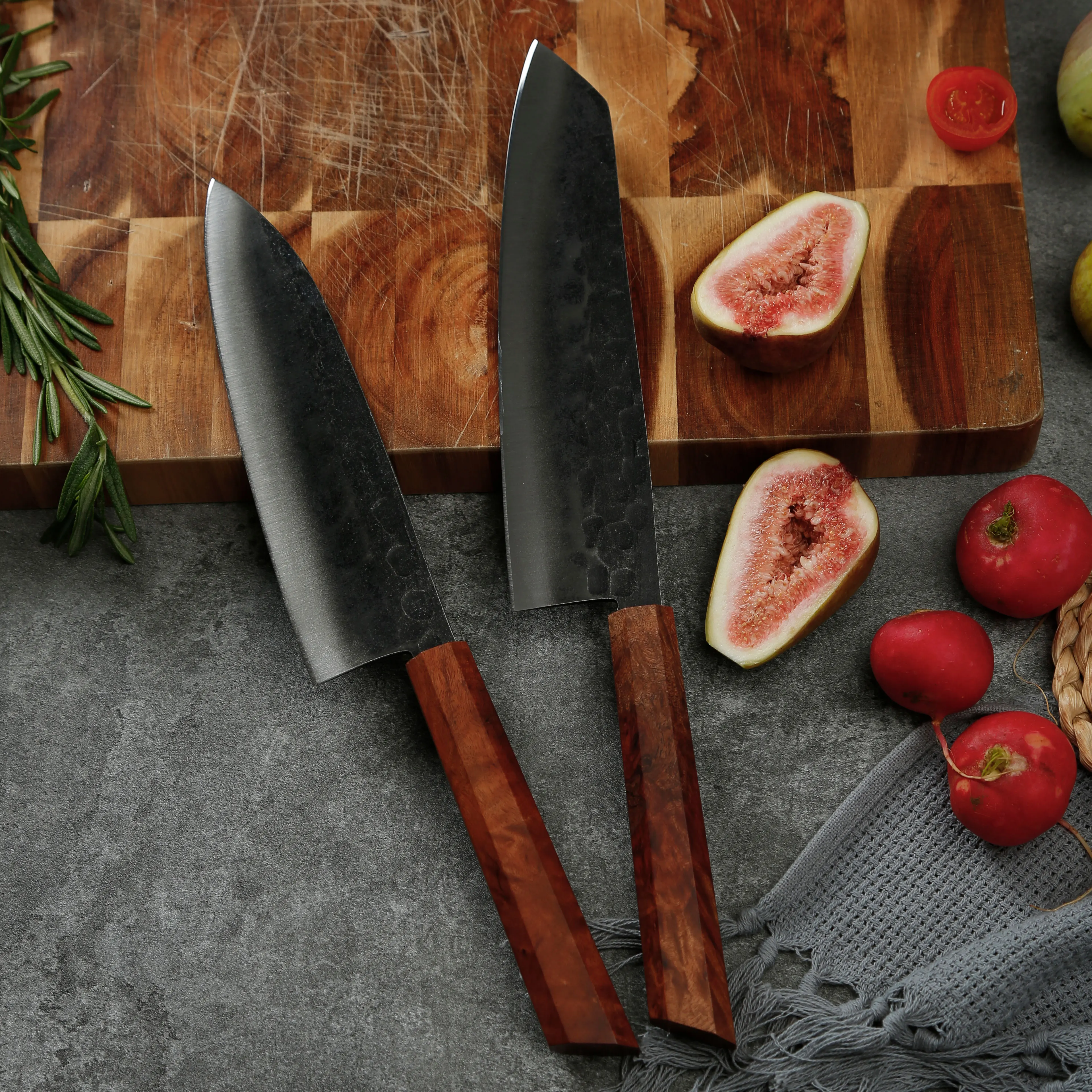 Chef Knives Kitchen Knife Damascus Steel Stabilized Wood New Product Ideas Function 8 Inch Customized Logo Giftbox Cutting Knife