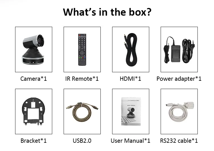 Newest silver and black color broadcasting 1080P 20X Optical Zoom IP PTZ Video Conferencing Camera 3G-SDI