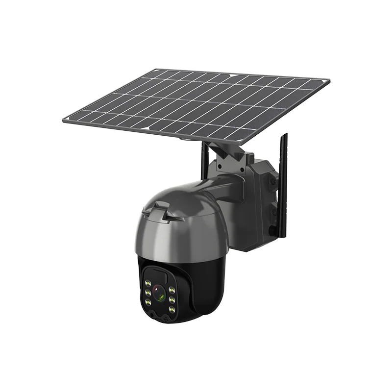 LTE Solar Camera 4MP 2MP Tuya APP Solar Panel 4G Network Camera  Charging 4G Solar Camera