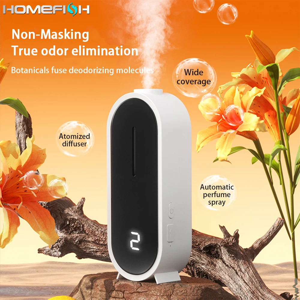 Fully automatic aromatherapy and fragrance machine  traceless wall mounted desktop hotel home fragrance odor removal