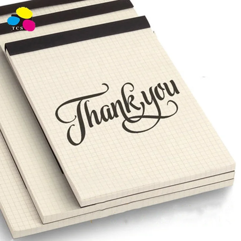 School Supplies A5 B5 A4 Upturning Kraft Notebook Black Cover Composition Notepad Grid Blank Legal PadA5 B5 A4