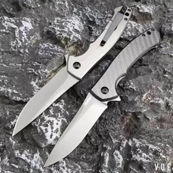 ZT 0450 Carbon fiber Outdoor Tactical Folding Pocket Knife Survival Camping Hunting knives
